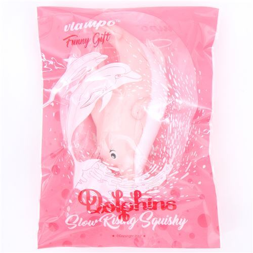 Vlampo cute pink dolphin squishy kawaii 4