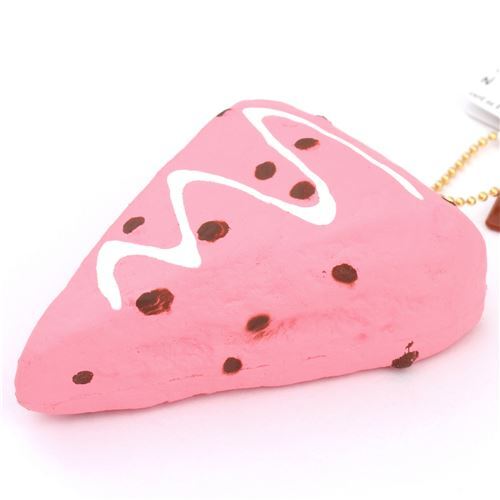 Lindo colgante blando Cafe de N Squishy kawaii bizcocho pastelito rosa