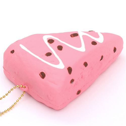 Lindo colgante blando Cafe de N Squishy kawaii bizcocho pastelito rosa 3