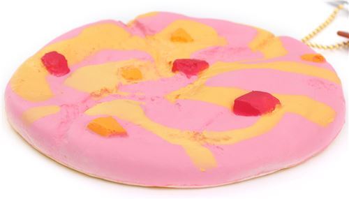 cute pink swirl cookie squishy charm kawaii Cafe de N 2