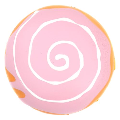 squishy ciambella decorazioni rosa bianche 2