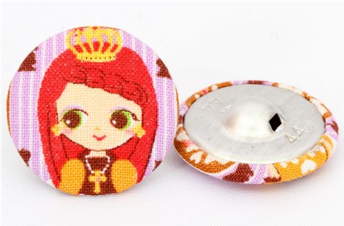 cute princess Cosmo button fabric button Japan 2