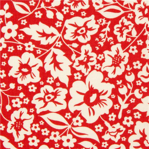 süßer roter Blumen Stoff von Riley Blake USA Stoff