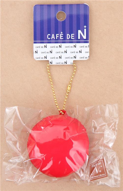 cute red macaron squishy charm kawaii Cafe de N 3