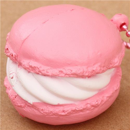 cute small pale pink macaron squishy Cafe de N 