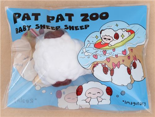 cute white Baby Pop Pop Sheep Pat Pat Zoo squishy kawaii 5