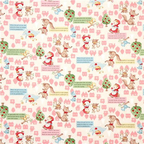 s��er weisser Rotk�ppchen Stoff Kokka Japan 2