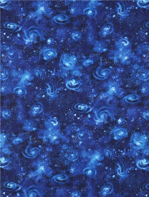 dark blue Robert Kaufman galaxy outer space fabric Stargazers modeS4u