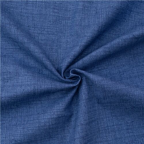 Dunkelblauer Stoff mit Minigittermuster von Timeless Treasures Stoff