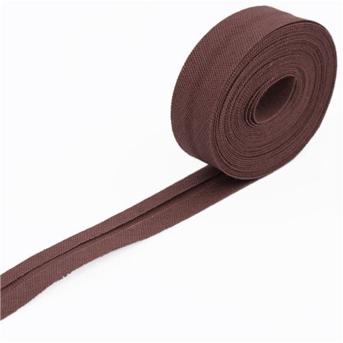 Cinta al bies sencilla de color marrn oscuro 2