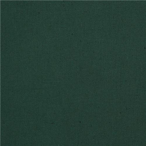 tessuto verde scuro tinta unita in tela Kokka Giappone Tessuto