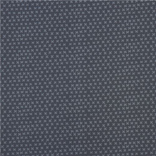 Resto de (44 x 112 cm) - Tela gris oscuro de Moda con aspas 2