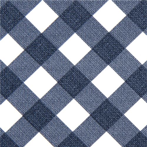 denim checkered Michael Miller fabric bias Gingham pattern Fabric