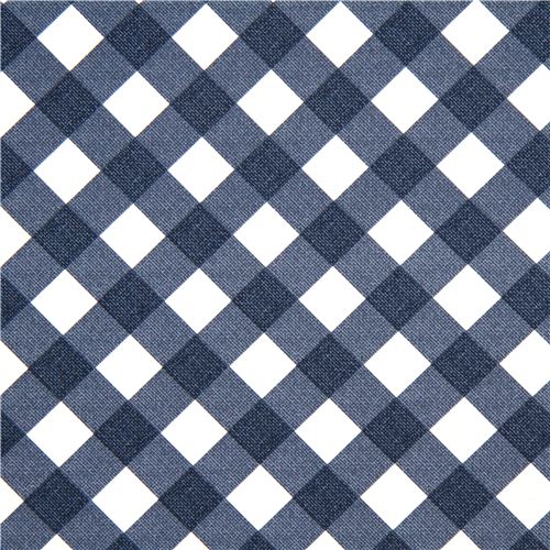 denim checkered Michael Miller fabric bias Gingham pattern 2