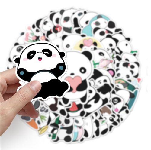 Paquete adhesivos troquelados sueltos oso panda kawaii 50 dise�os diferentes 4