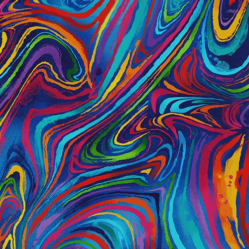digital print Timeless Treasures fabric with multi color pattern Fabric