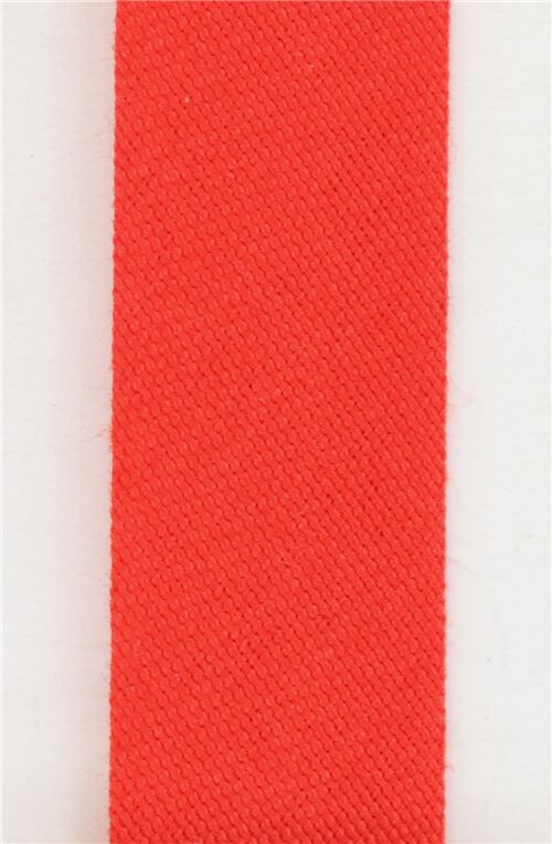 1cm Rotes doppelt gefalztes Schrgband 1m 3