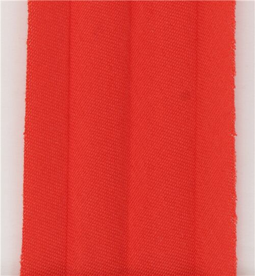 1cm Rotes doppelt gefalztes Schrgband 1m 5