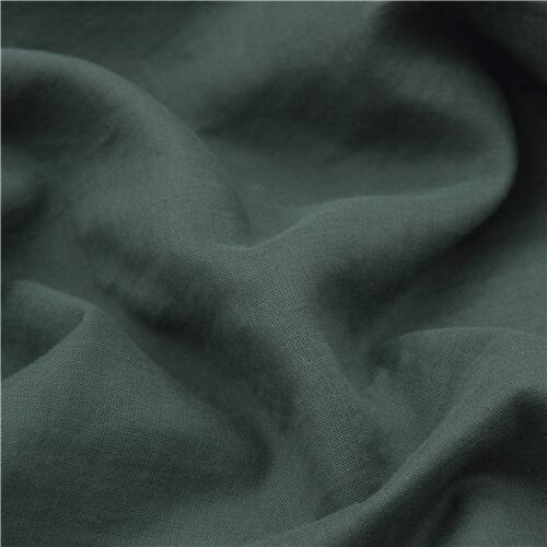 Doble Gasa Japonesa De Color Verde Oscuro Tela