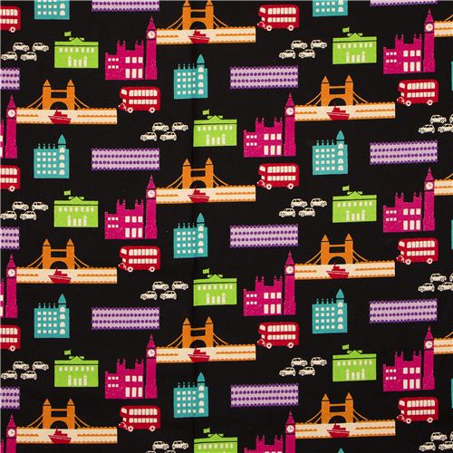 echino canvas designer fabric London black from Japan 2