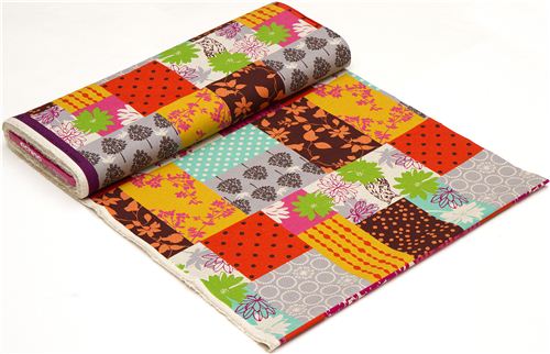 echino canvas fabric forest hart owl rosa 3