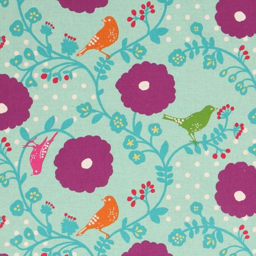 echino canvas fabric turquoise Japan Etsuko Furuya 1
