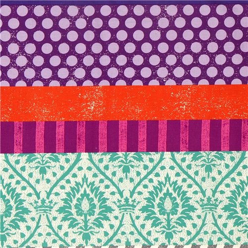 echino canvas fabric yellow zebras & stripes Japan 2