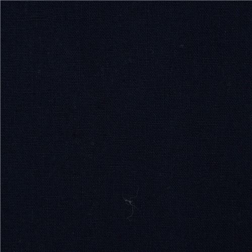 echino solid navy blue canvas fabric from Japan Fabric