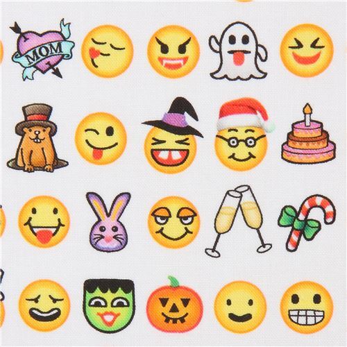 emoji fabric by Robert Kaufman Fabric