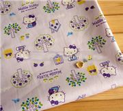Kawaii Hello Kitty Fabric Japan Garden Sanrio 0,5m