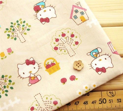 kawaii hello kitty fabric kawaii cute hello kitty japanese fabric Sanrio Stoff Japan