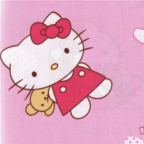 kawaii Hello Kitty fabric teddy bear Stoff kawaii cute Hello Kitty fabric teddy bear Teddy Baer