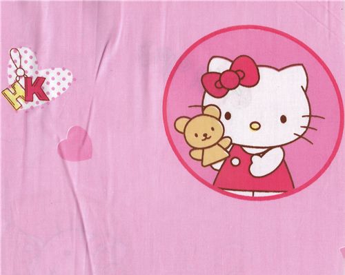 kawaii Hello Kitty fabric teddy bear Stoff kawaii cute Hello Kitty fabric teddy bear Teddy Baer