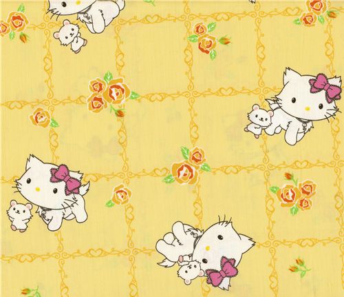 kawaii Charmmy Kitty fabric kawaii cute Charmmy Kitty japanese fabric Sanrio Stoff Japan