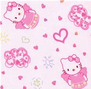rosa kawaii Stoff mit Hello Kitty als Engel 1m