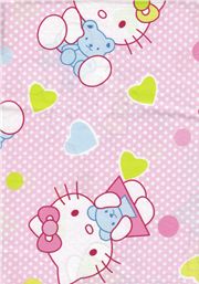 rosa süsser Stoff mit Hello Kitty und Teddy Bär 0,5m