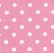rose kawaii fabric with dots 0.5m