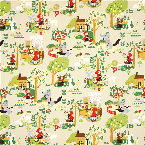 fairy tale oxford fabric Little Red Riding Hood Kokka 2