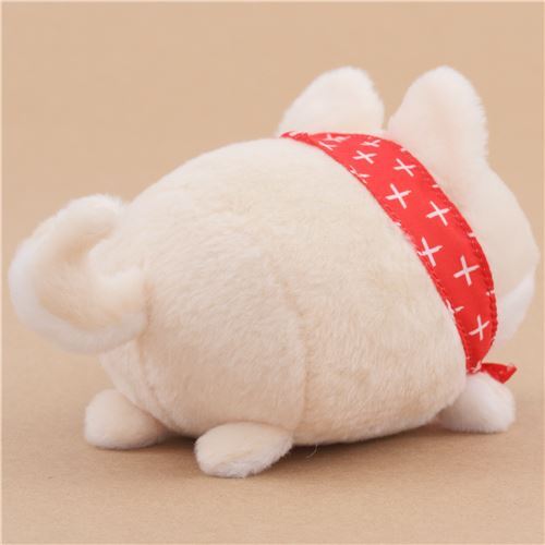 funny cream white dog red scarf Mameshiba San Kyodai plush toy Japan 3