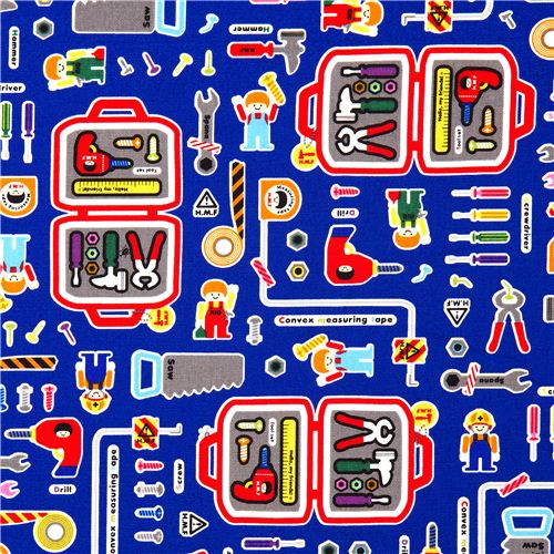 funny toolbox children fabric for boys de Japón1