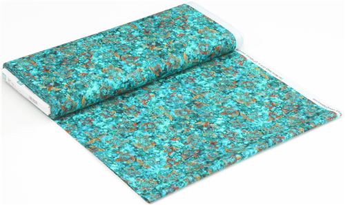 Remnant (50 x 109 cm) - green Quilting Treasures tropical sea turtle fabric 6