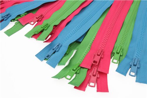 green YKK 44cm plastic zipper 6