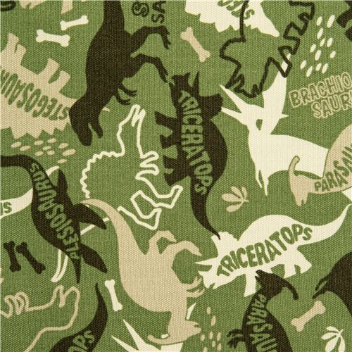 Dinosaur Silhouette Names Fabric