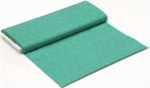 Chutes de tissu de (42 x 112 cm) - Tissu Michael Miller vert avec des mini-pois blancs 3