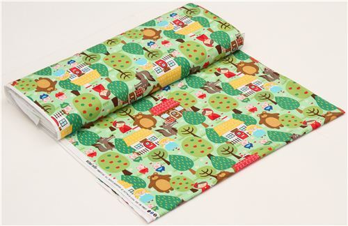 Remnant 42 cm - green fairy tale fabric Michael Miller from the USA 6