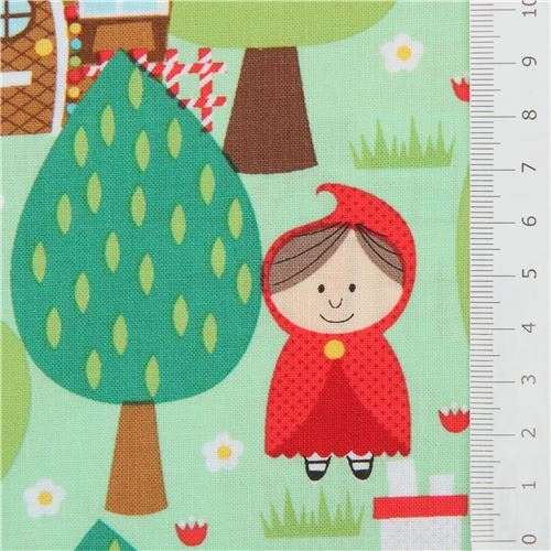 Remnant 42 cm - green fairy tale fabric Michael Miller from the USA 2