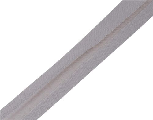 grey half inch wide double fold 1 meter bias tape 4