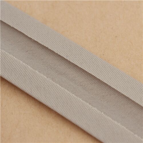 grey half inch wide double fold 1 meter bias tape 5