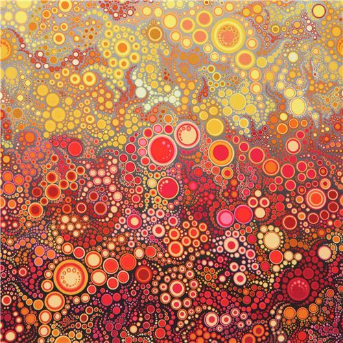 Effervescence Rainbow Bubbles on Grey Fabric