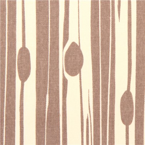 Toile bio par birch grise avec des corces d'arbre Tissu